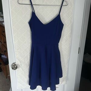 Blue, short homecoming dress